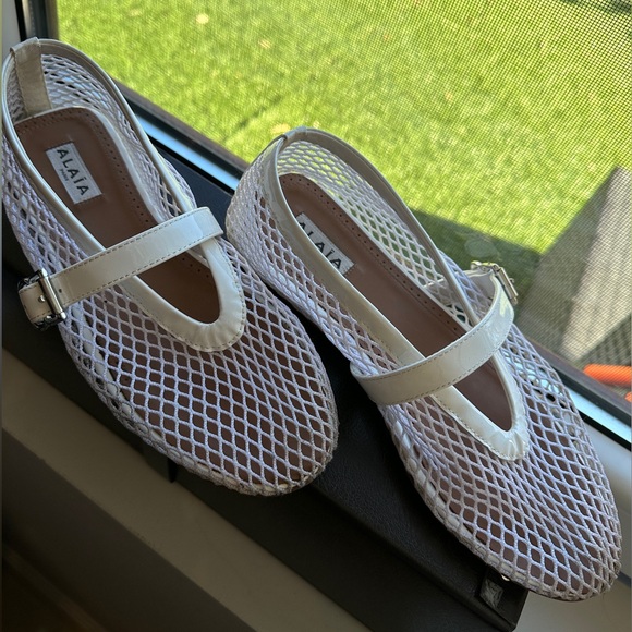 Alaia white mesh sandals - Picture 3 of 6